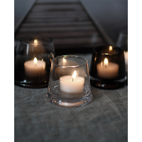 Bruine glazen theelichthouder Falmark klein Storefactory